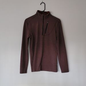 Swiss Tech Men's Zip Up Brown Sweater
